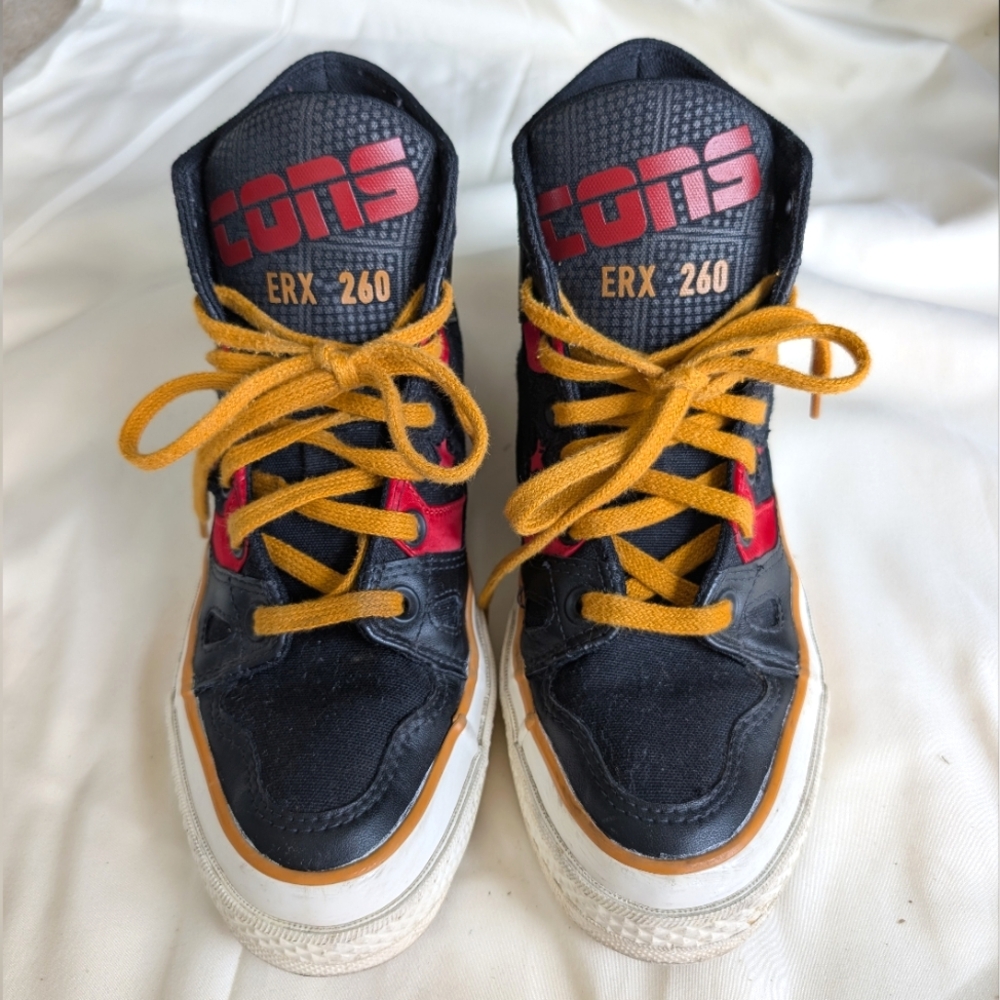 Converse ERX 260 High Top Leather Canvas Sneakers Unisex Sz Mens 6.5/Women's 8.5